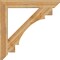 Ekena Millwork Merced Slat Rough Sawn Bracket, Western Red Cedar, 6"W x 48"D x 48"H BKT06X48X48MRC06RWR - alternate 2